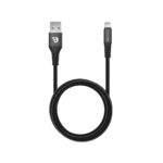 USB A to Ligthing Cable, 3A, MFI Certified, 1.2 M, TPU, Black
