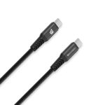 USB Type C to USB Type C Cable,3A, 1.2 M,TPU, Black-2