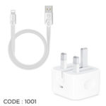 Apple 20W USB-C Power Adapter+ MCODO LIGHTNING USB CHARGING CABLE 2.4A 0.25M